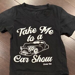 Take Me to a Car Show Black Graphic Tee